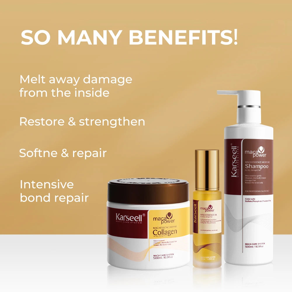 KIT COMPLETO - 100% ORIGINALE - 3 IN 1, COLLAGENE + ARGAN + SHAMPOO