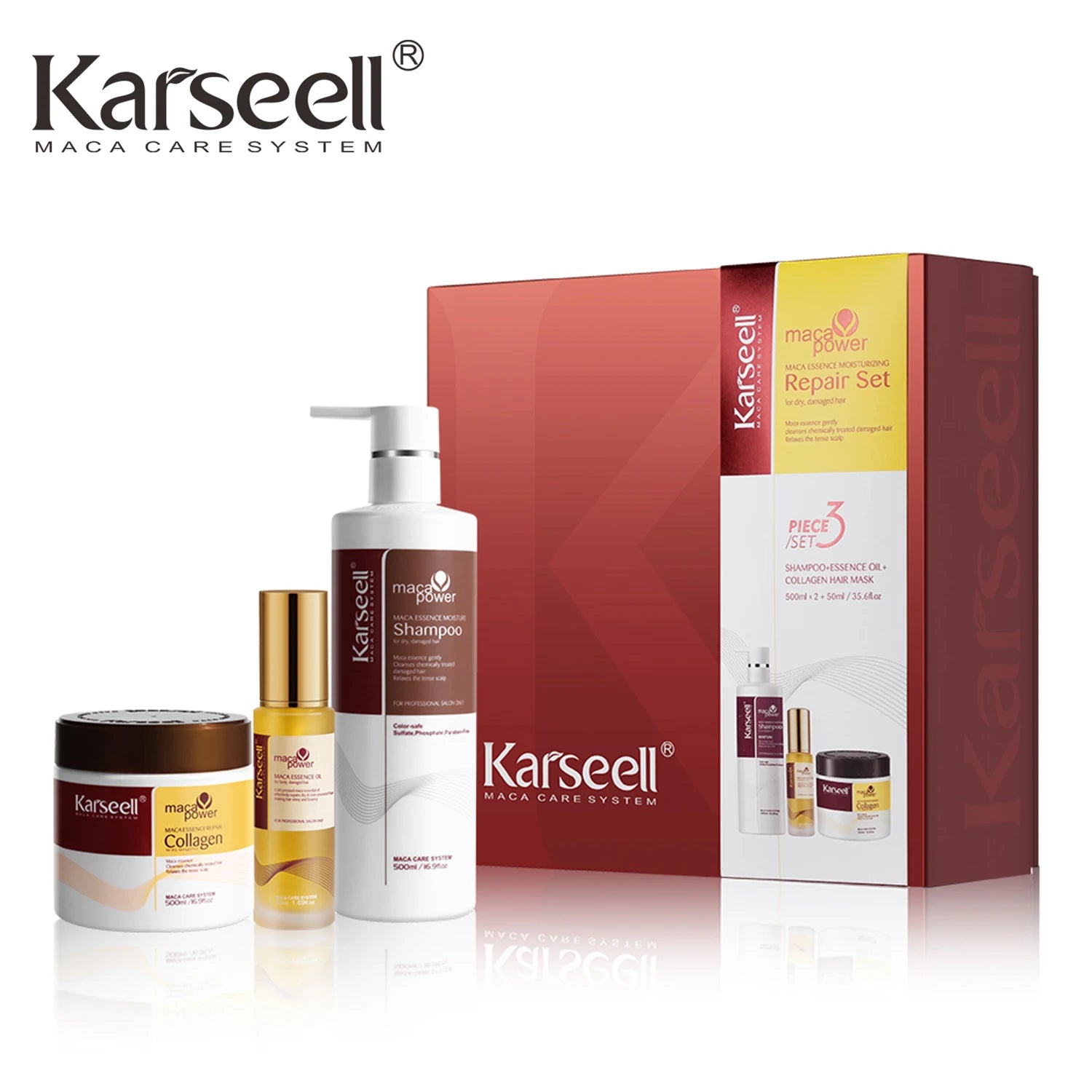KIT COMPLETO - 100% ORIGINALE - 3 IN 1, COLLAGENE + ARGAN + SHAMPOO