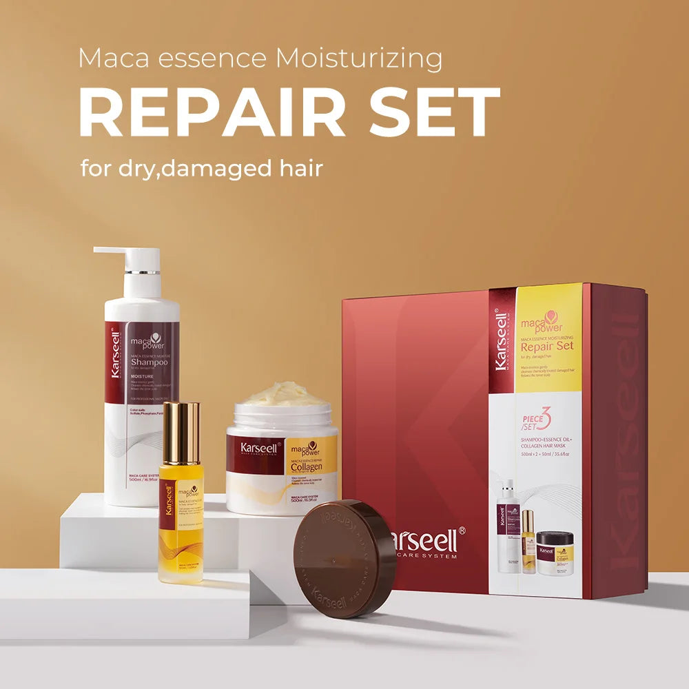 KIT COMPLETO - 100% ORIGINALE - 3 IN 1, COLLAGENE + ARGAN + SHAMPOO