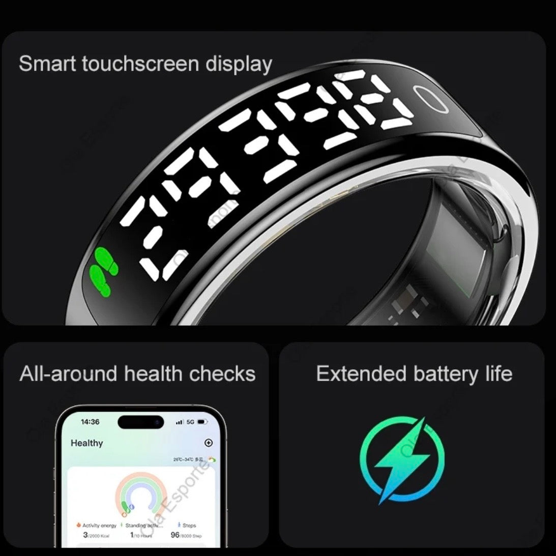 ANELLO SMART UOMO – CARDIO IMPERMEABILE