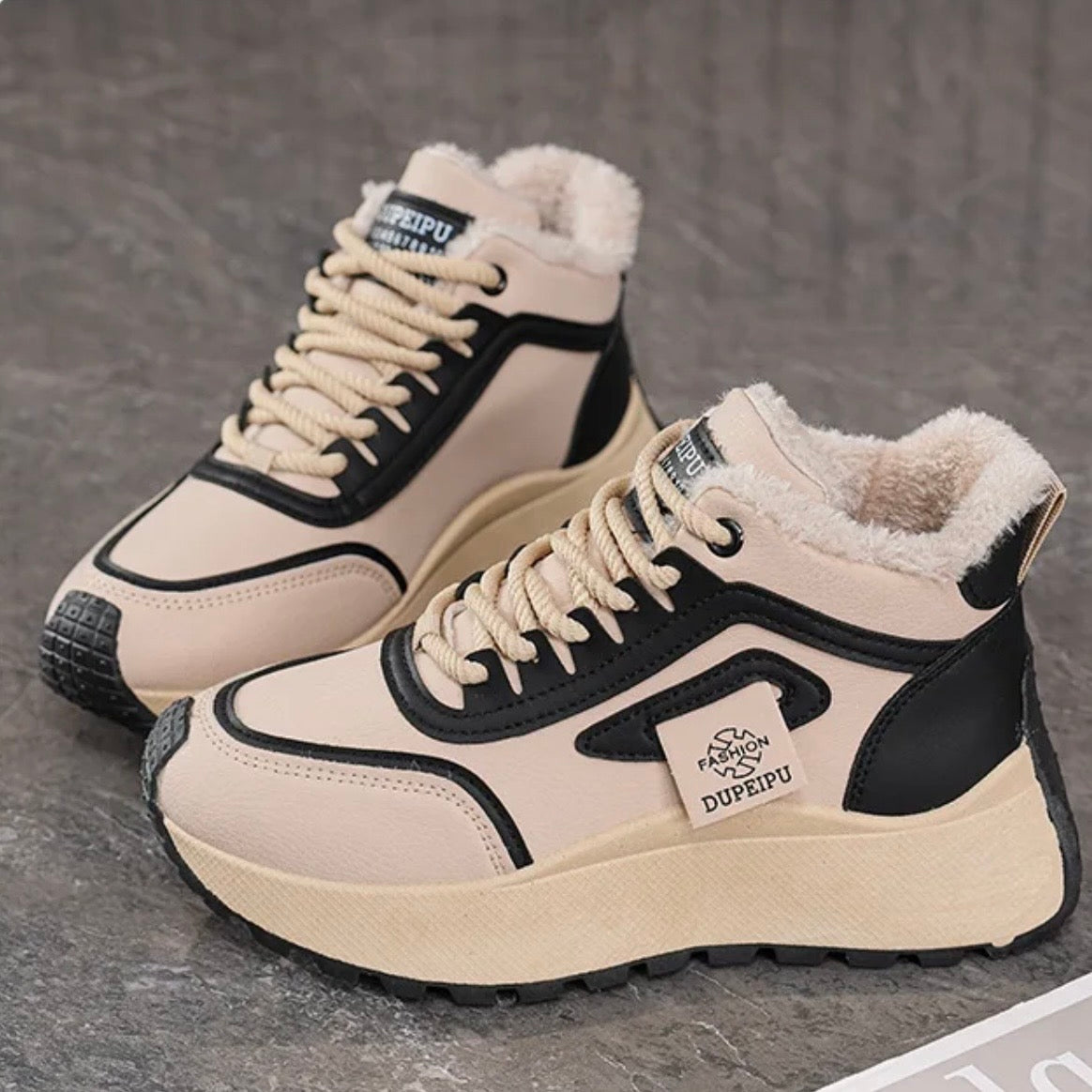 SCARPE CHUNKY DAD - SUOLA ALTA +5 CM EFFETTO SLANCIATO
