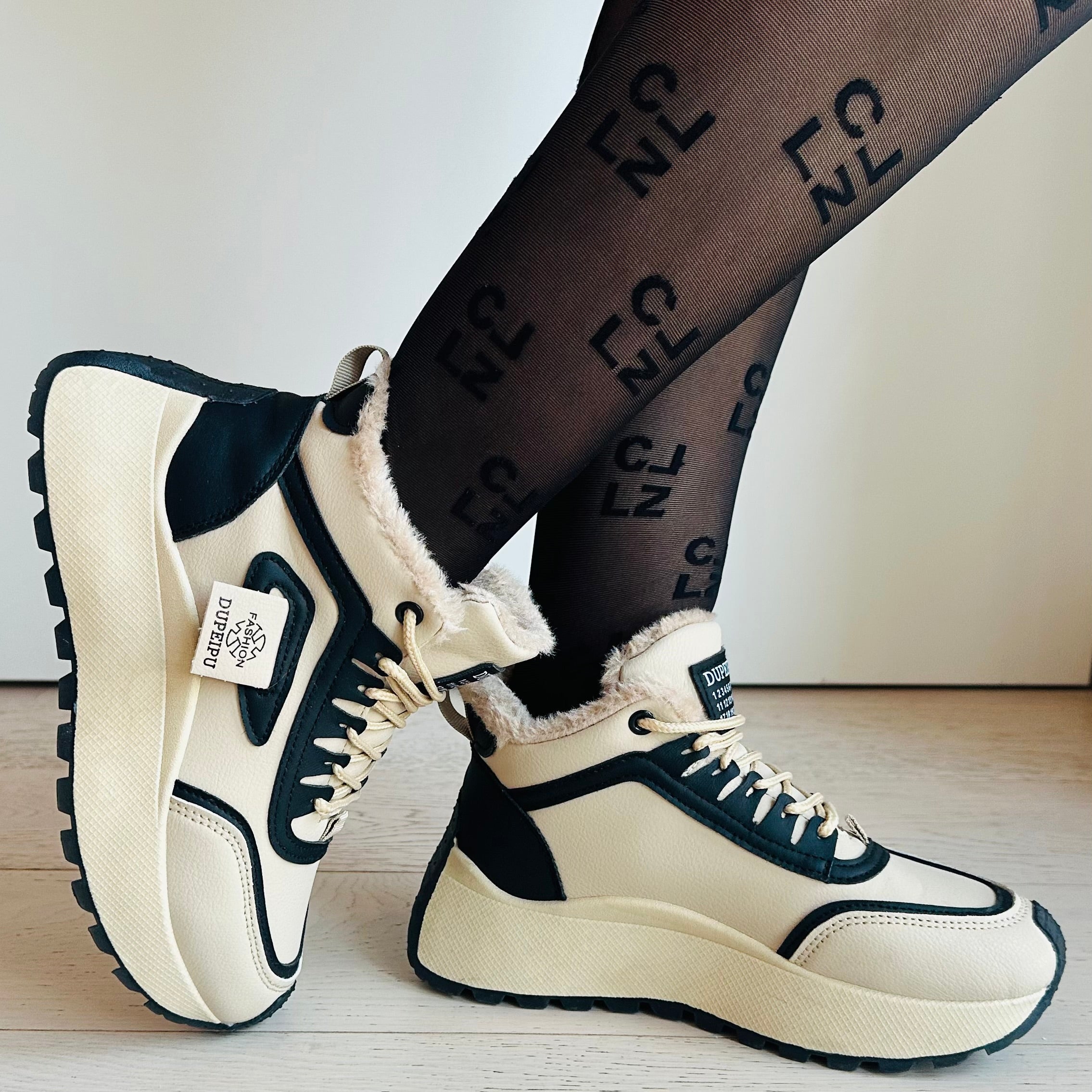 SCARPE CHUNKY DAD - SUOLA ALTA +5 CM EFFETTO SLANCIATO