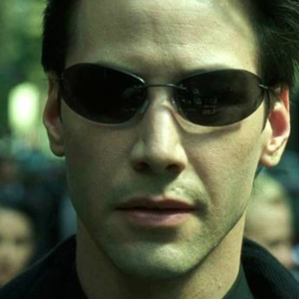 OCCHIALI NEO -  MATRIX SONO L'ELETTO - CONOSCO IL KUNG FU
