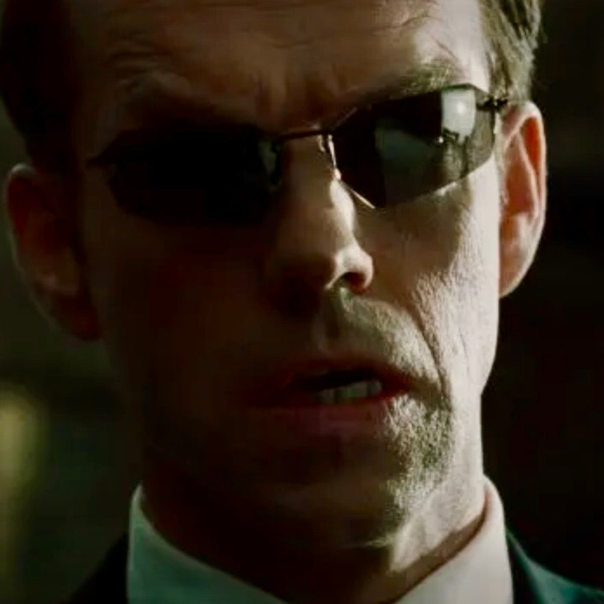 OCCHIALI AGENTE SMITH - MATRIX SIG. ANDERSON - L'UMANITÀ È UN VIRUS