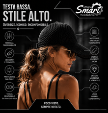 CAPPELLO BECCO OVERSIZE • TESTA BASSA, STILE ALTO