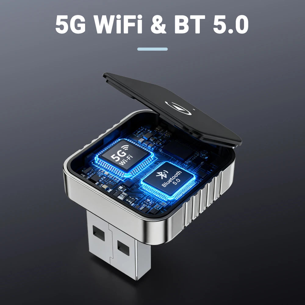 ADATTATORE WI-FI CAR PLAY & ANDROID AUTO - DA CAVO A SENZA FILI