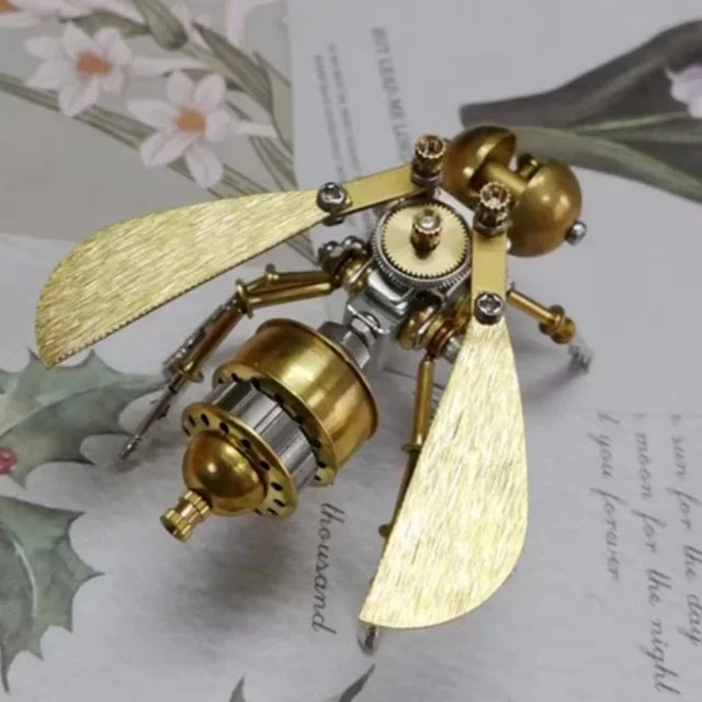 INSETTO MECCANICO 3D PUZZLE ASSEMBLABILE - DECORAZIONE STEAMPUNK METAL