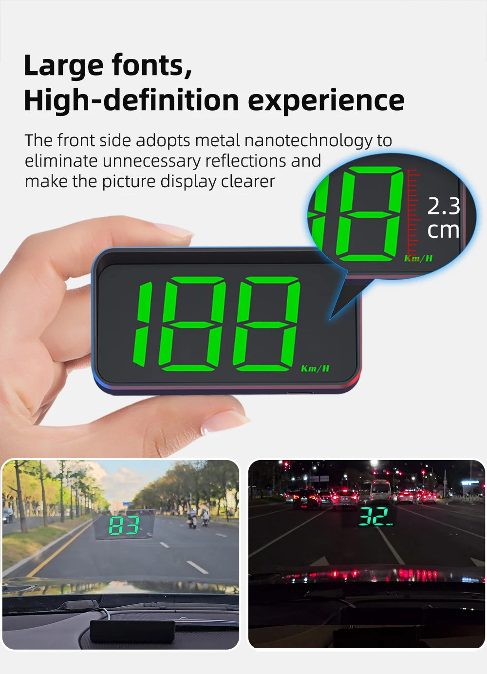 HUD - PROIETTORE VELOCITÀ DIGITALE  AUTO - HEAD UP DISPLAY