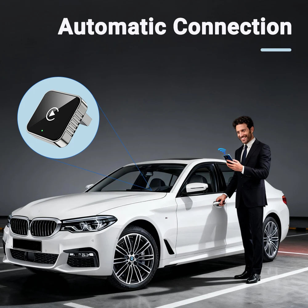 ADATTATORE WI-FI CAR PLAY & ANDROID AUTO - DA CAVO A SENZA FILI