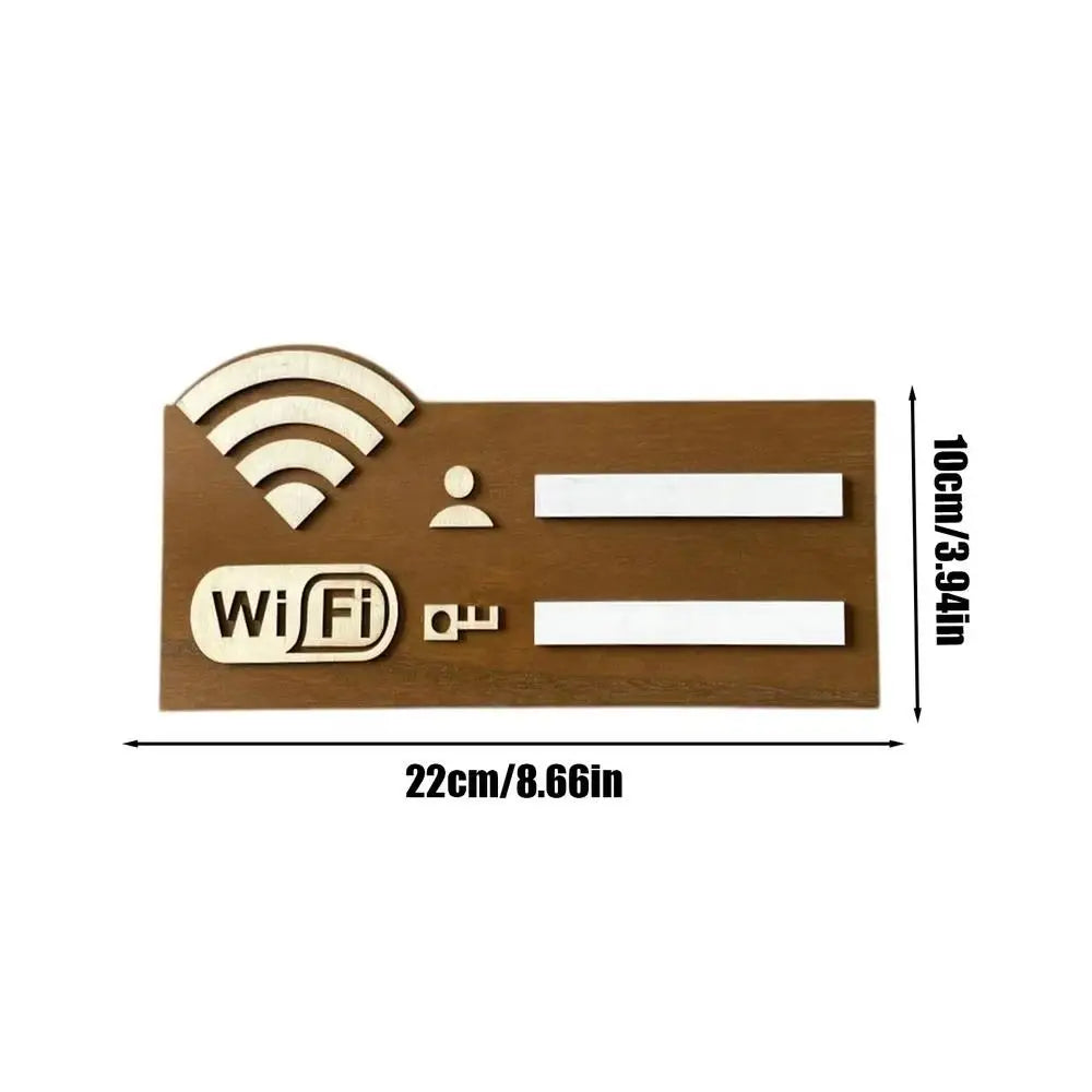 TARGA WIFI IN LEGNO  | DESIGN RUSTICO PREMIUM  | ARREDO CASA HOTEL B&B RISTORANTE