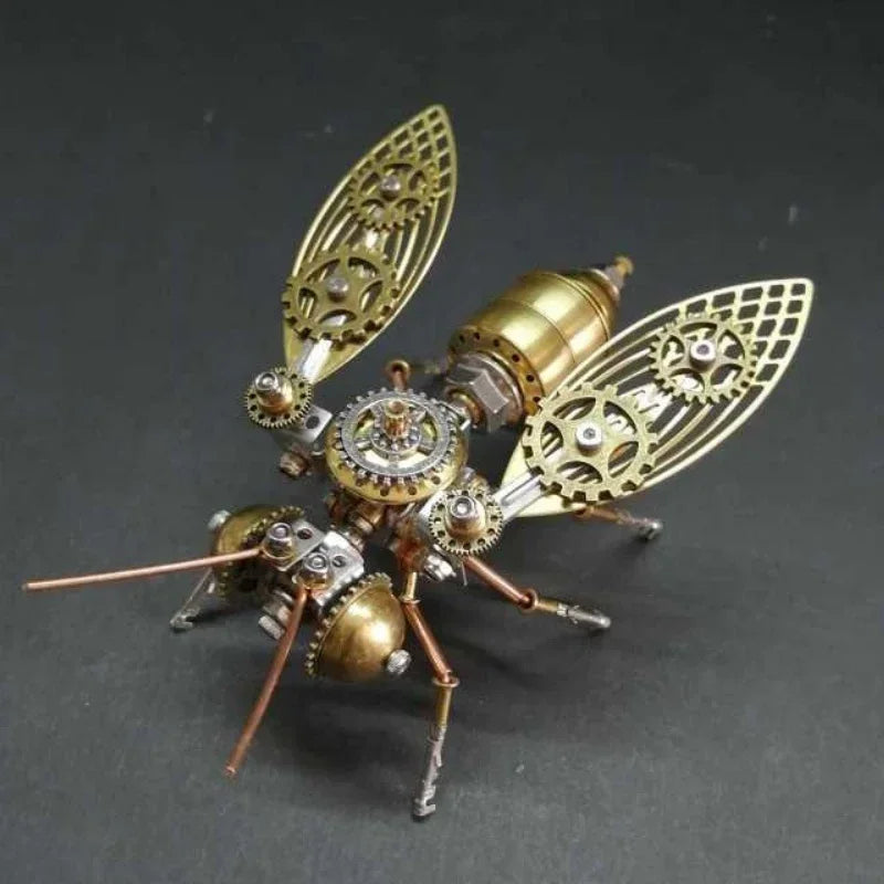 INSETTO MECCANICO 3D PUZZLE ASSEMBLABILE - DECORAZIONE STEAMPUNK METAL