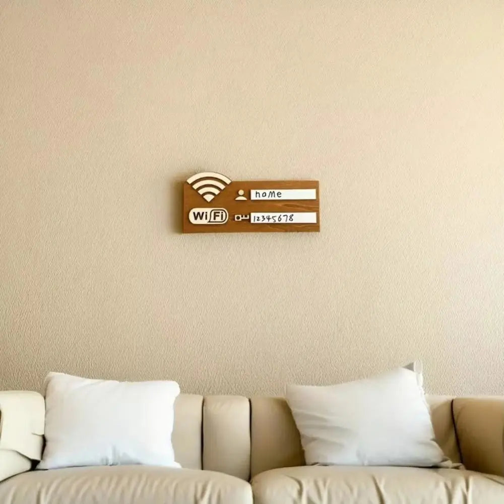 TARGA WIFI IN LEGNO  | DESIGN RUSTICO PREMIUM  | ARREDO CASA HOTEL B&B RISTORANTE