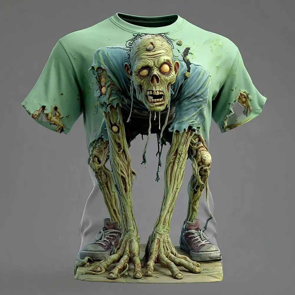 T-SHIRT 3D ZOMBIE - STAMPA IPERREALISTICA PREMIUM