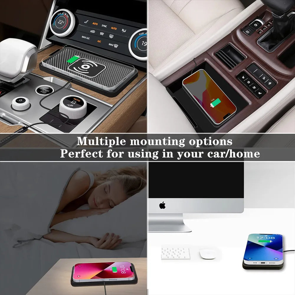 POGGI E SI CARICA - IOS ANROID  WIRELESS 15W - STAND IN SILICONE RITAGLIABILE