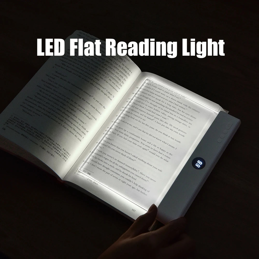 LEGGI SENZA FATICA - LUCE LED PIATTA PER LIBRI - NON DIRMI PIÙ “SPEGNI QUELLA LUCE”