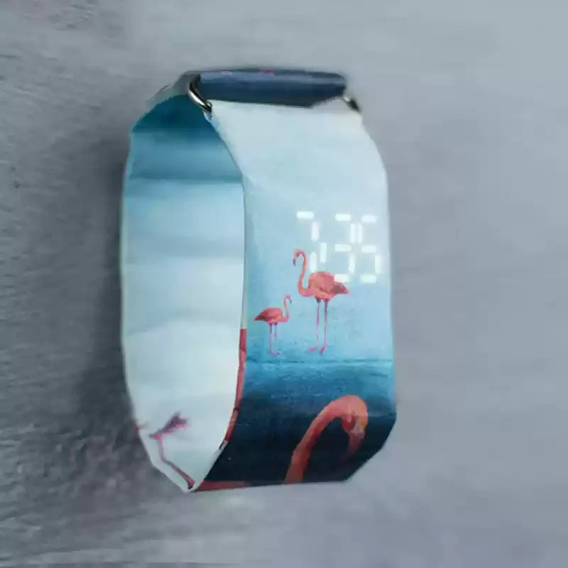 OROLOGIO DI CARTA DIGITALE LED - ULTRALEGGERO IMPERMEABILE 10 BAR