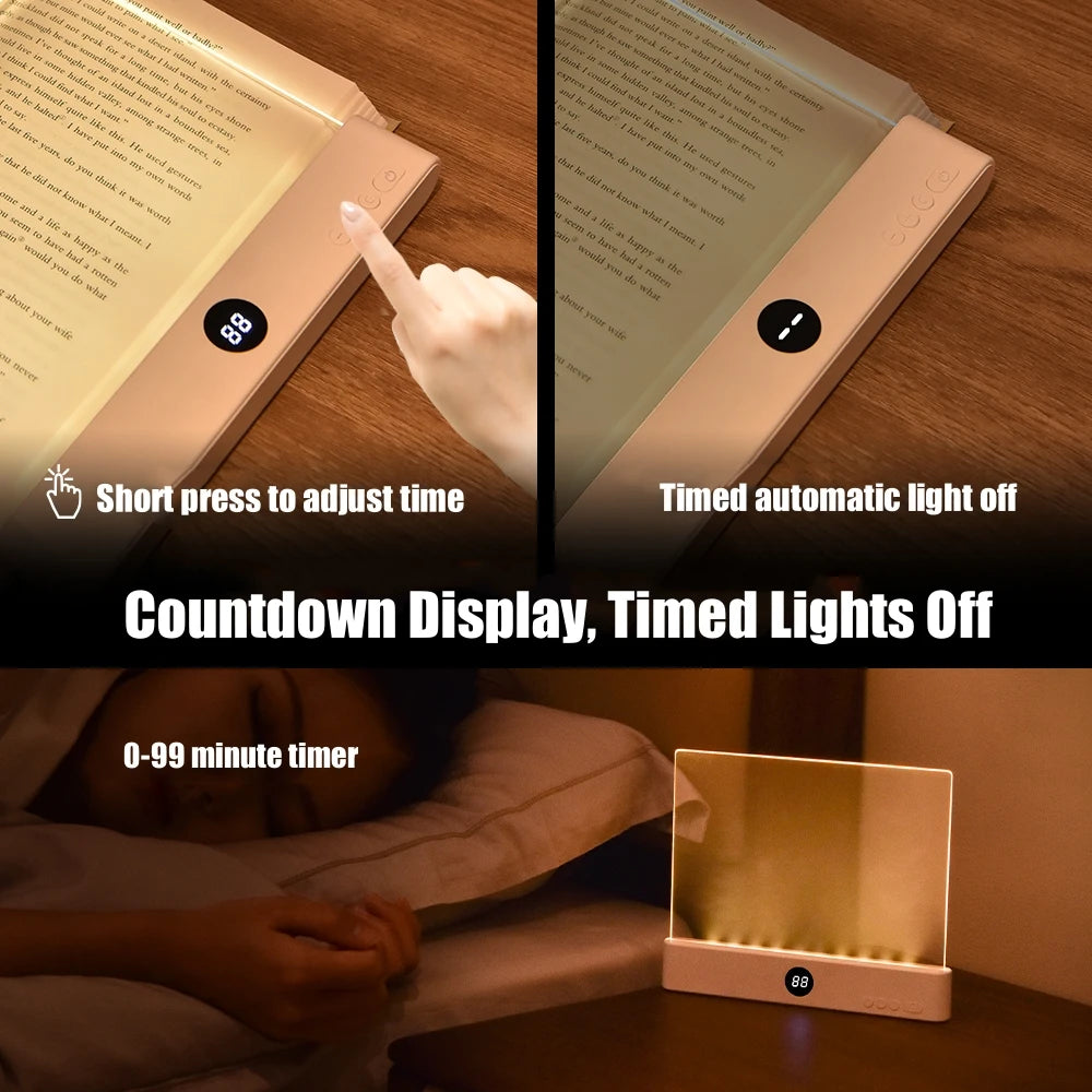 LEGGI SENZA FATICA - LUCE LED PIATTA PER LIBRI - NON DIRMI PIÙ “SPEGNI QUELLA LUCE”