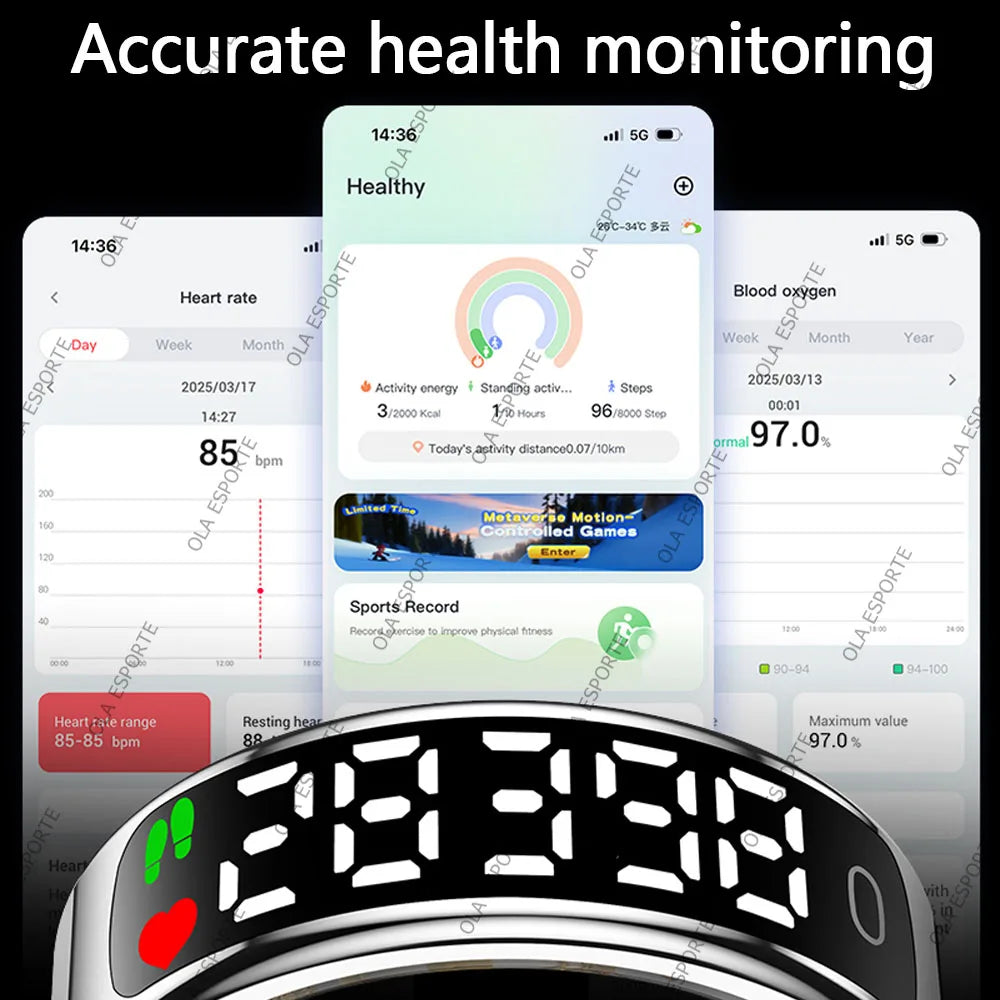 ANELLO SMART UOMO – CARDIO IMPERMEABILE