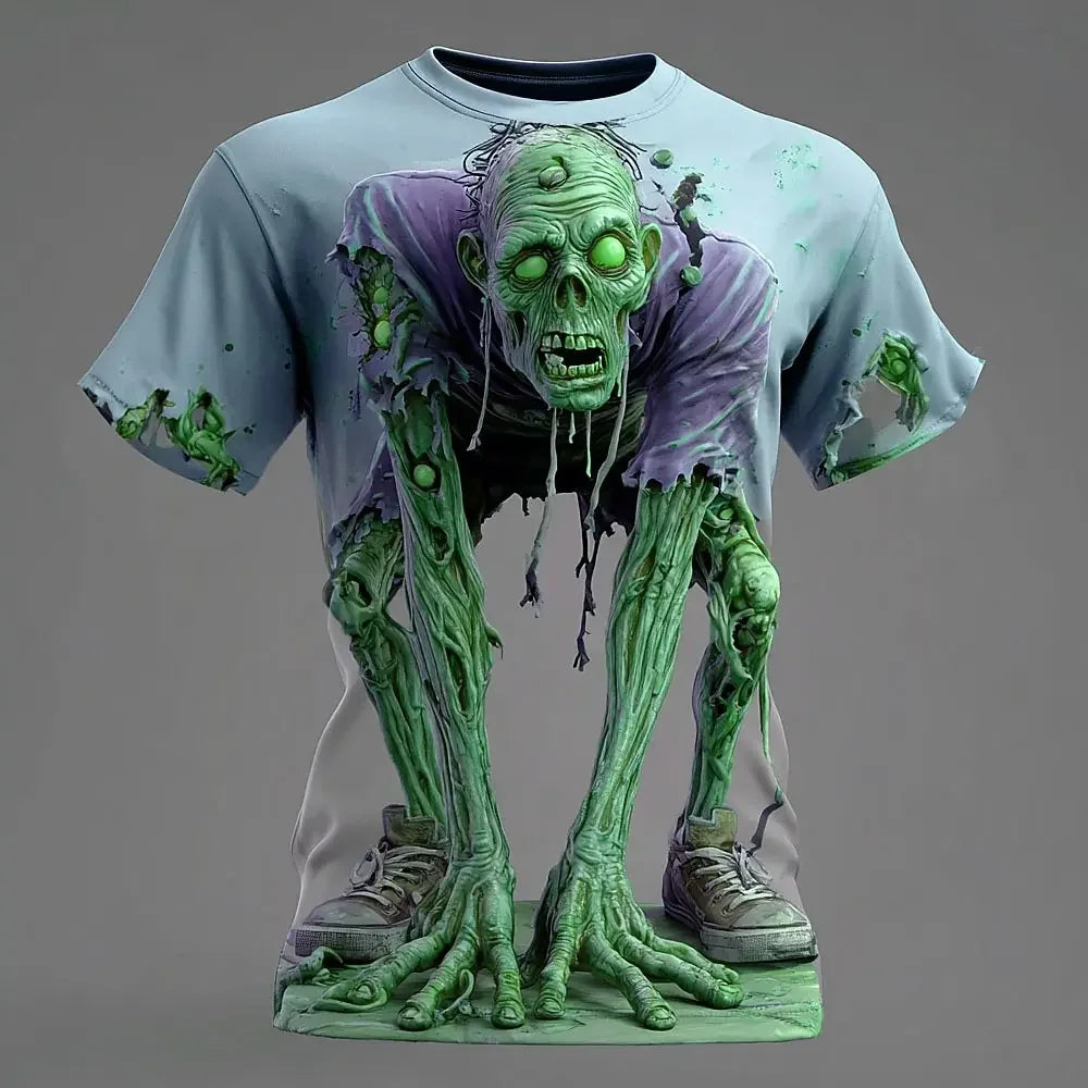T-SHIRT 3D ZOMBIE - STAMPA IPERREALISTICA PREMIUM