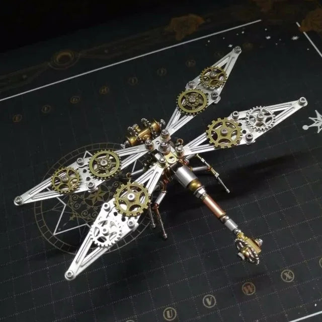 INSETTO MECCANICO 3D PUZZLE ASSEMBLABILE - DECORAZIONE STEAMPUNK METAL