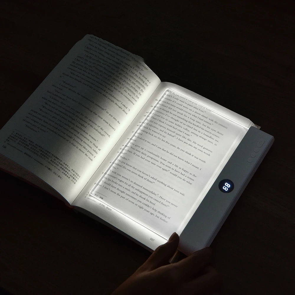 LEGGI SENZA FATICA - LUCE LED PIATTA PER LIBRI - NON DIRMI PIÙ “SPEGNI QUELLA LUCE”